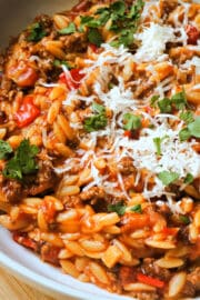 One-Pot Beef Orzo - My Gorgeous Recipes