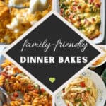 Collage of 4 dinner bakes.