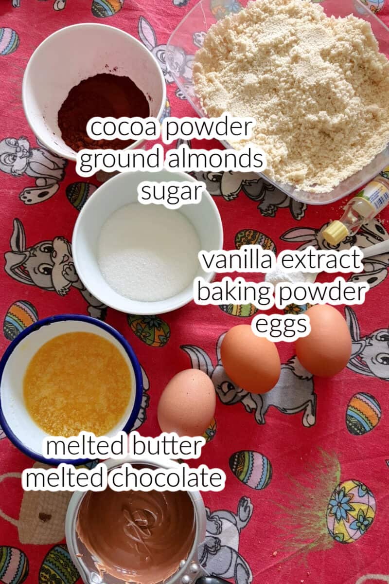 Ingredients displayed on a tabletop.