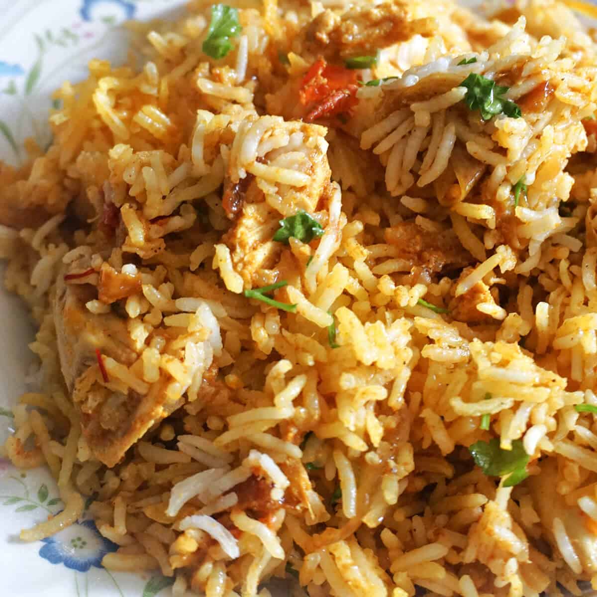 Leftover Roast Chicken Biryani