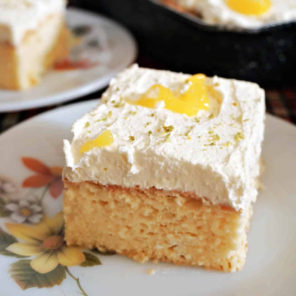 Lemon and Lime Tres Leches Cake