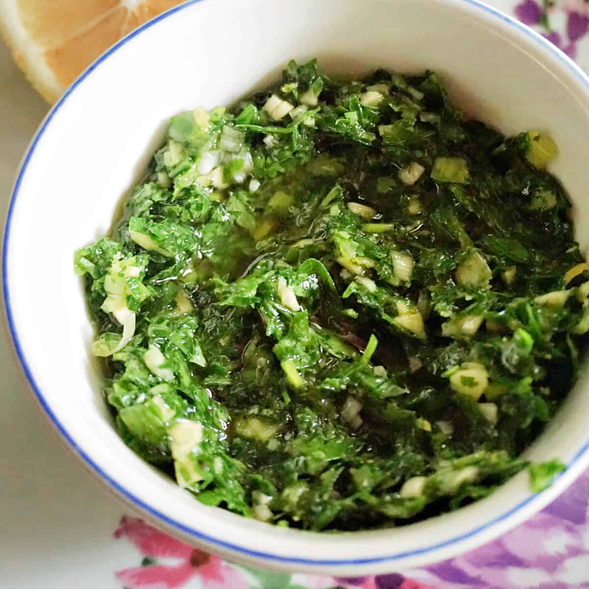French Parsley Sauce (Persillade)
