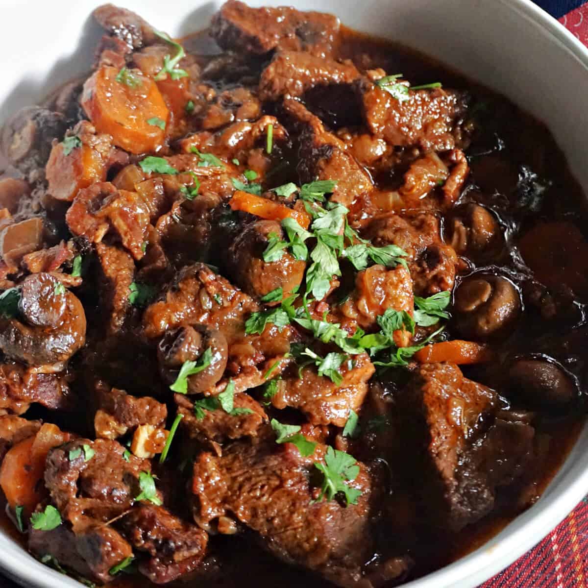 Slow Cooker Beef Bourguignon